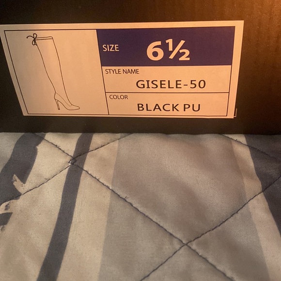 6inch stiletto vegan leather boot brand new( never worn) - Picture 2 of 2